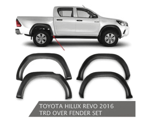 HX024 – Hilux Revo TRD Wheel Arches Fender Flares 2016-on