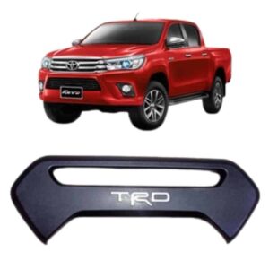 Toyota Hilux Tailgate Handle Trim Silver TRD