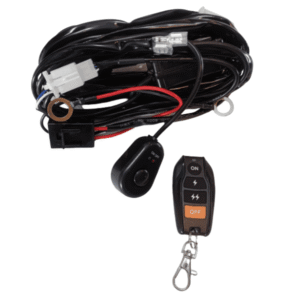 Wiring harness kit for 1 light - With remote and switch